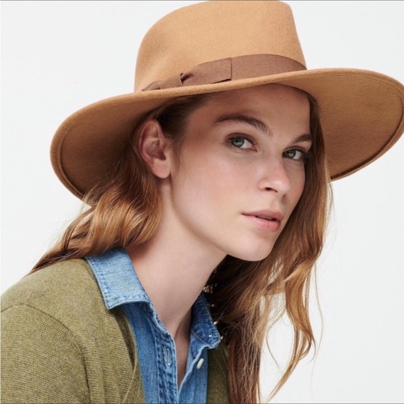 J. CREW Wool Western Hat with Grosgrain Trim New With Tag - Picture 7 of 8